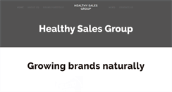 Desktop Screenshot of healthysales.co.uk